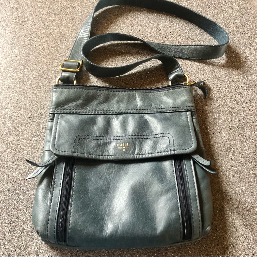Fossil Blue Crossbody Bag